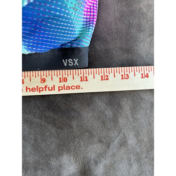 Victorias Secret VSX Womens Sports Bra 34D Knockout Double Bra Racerback Zipper - Picture 7 of 9